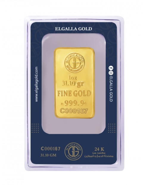 One Troy Ounce Gold Bar